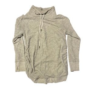 MATERNITY: Gray Drawstring Sweatshirt